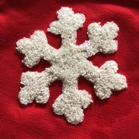 Lehour Winter Christmas red snowflake pillow cover - Picture 7 of 13